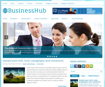 BusinessHub Blogger Template