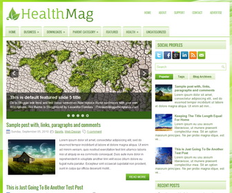 HealthMag Blogger Template
