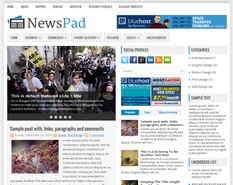NewsPad Blogger Template
