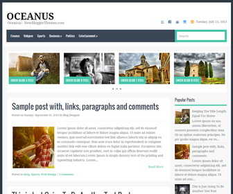 Oceanus Blogger Template