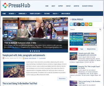 PressHub Blogger Template