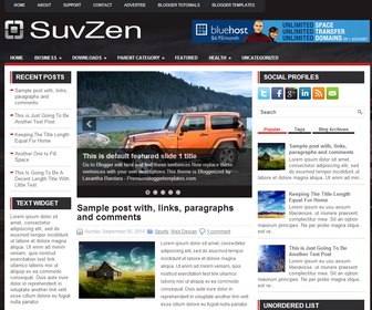 SuvZen Blogger Template