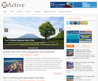 Active Blogger Template
