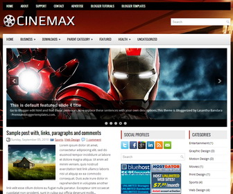 Cinemax Blogger Template