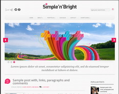 Simple and Bright Blogger Template