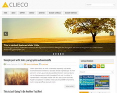 Clieco Blogger Template