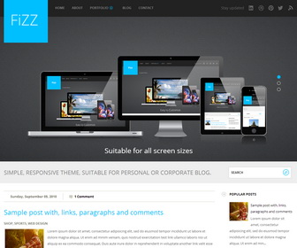 Fizz Responsive Blogger Template