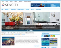 Sencity Blogger Template