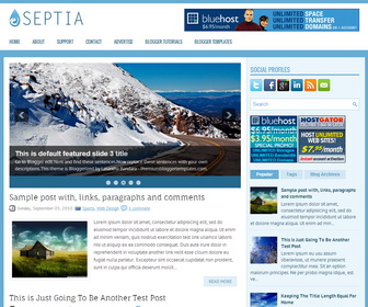 Septia Blogger Template