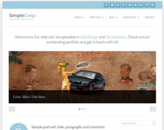 SimpleCorp Blogger Template