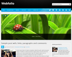 Webfolio Blogger Template