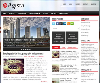 Agista Blogger Template