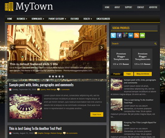 MyTown Blogger Template