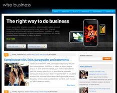 WiseBusiness Blogger Template