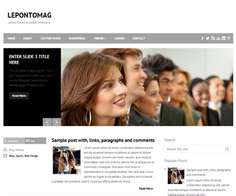 LepontoMag Blogger Template