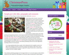 ChristmasPress Blogger Template