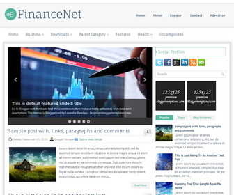 FinanceNet Blogger Template