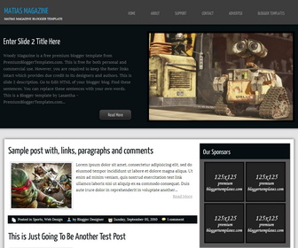 Matias Magazine Blogger Template