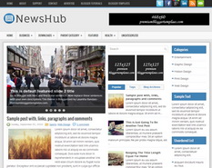 NewsHub Blogger Template