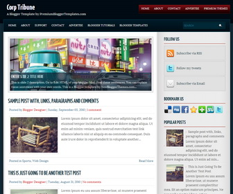 Corp Tribune Blogger Template