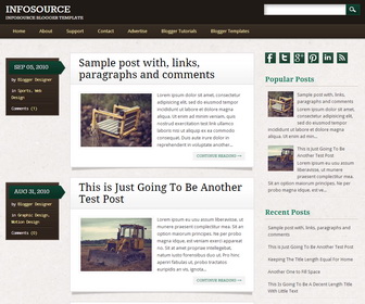 Infosource Blogger Template