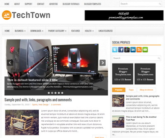 TechTown Blogger Template