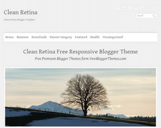 Clean Retina Blogger Template