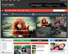 Flat Mag Blogger Template