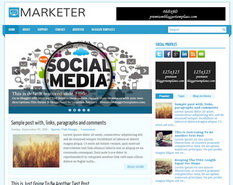 Marketer Blogger Template