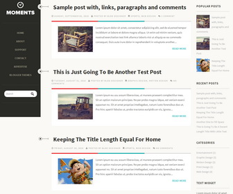 Moments Blogger Template