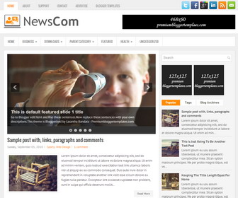 NewsCom Blogger Template