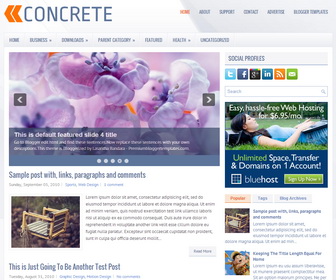 Concrete Blogger Template