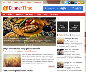 DinnerTime Blogger Template