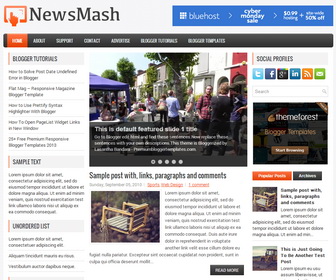 NewsMash Blogger Template