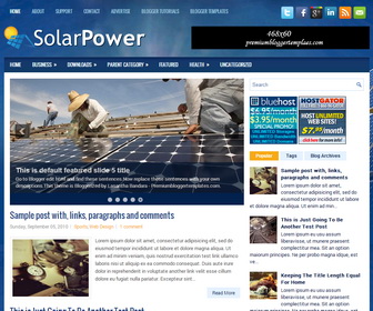 SolarPower Blogger Template