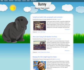Bunny Blogger Template