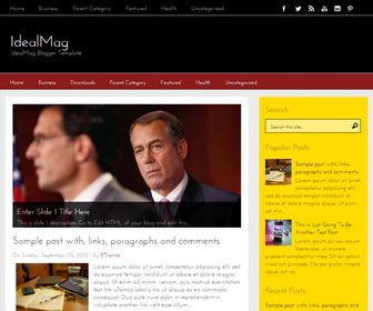 IdealMag Blogger Template