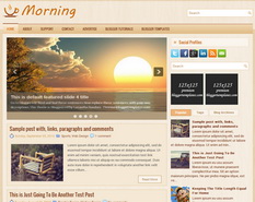 Morning Blogger Template