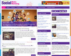 SocialMediaMarketing Blogger Template