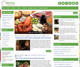 DietingMadeEasy Blogger Template