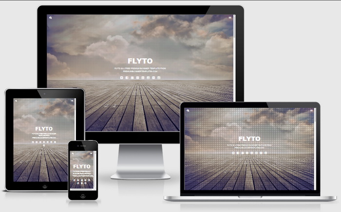 Flyto Blogger Template Responsive Design