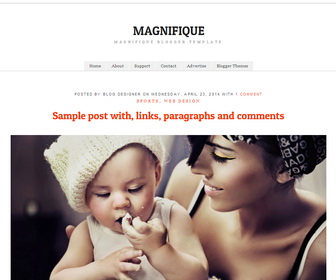 Magnifique Blogger Template