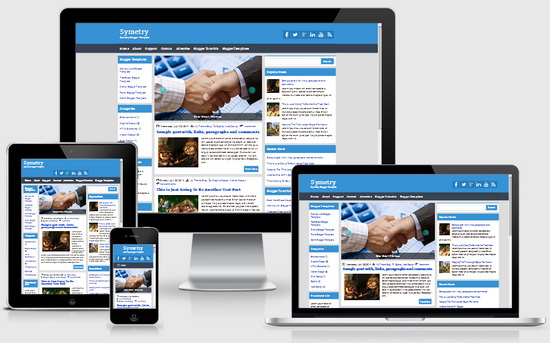 Responsive Symetry Blogger Template