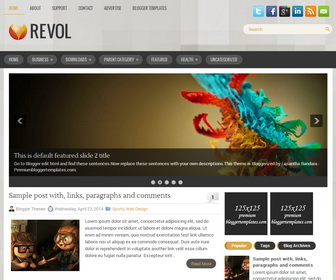 Revol Blogger Template