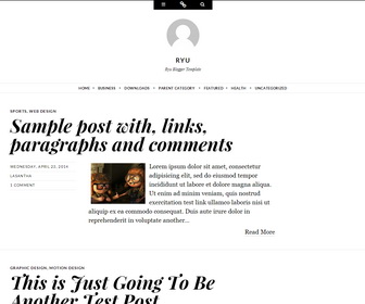 Ryu Blogger Template