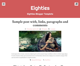 Eighties Blogger Template