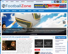 FootballZone Blogger Template