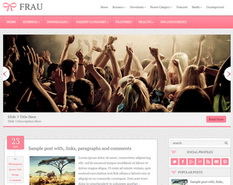 Frau Blogger Template