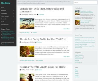 Hudson Blogger Template