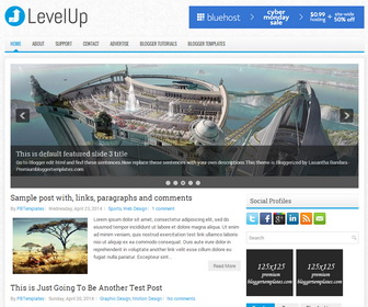 LevelUp Blogger Template